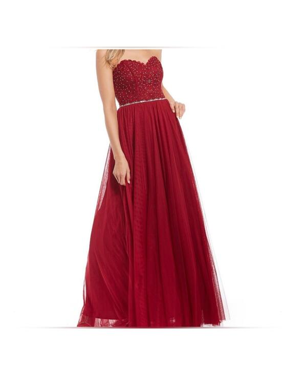 Jodi Kristopher Dresses & Skirts - NWT Jodi Kristopher Red Embellished Prom Dress 7